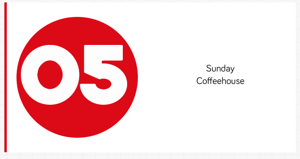21 ’til 21: Sunday Coffeehouse